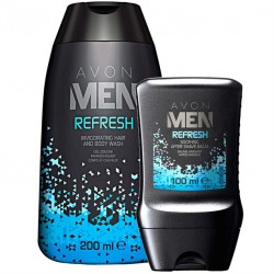 Set balsam dupa ras si gel de dus Avon Men Refresh