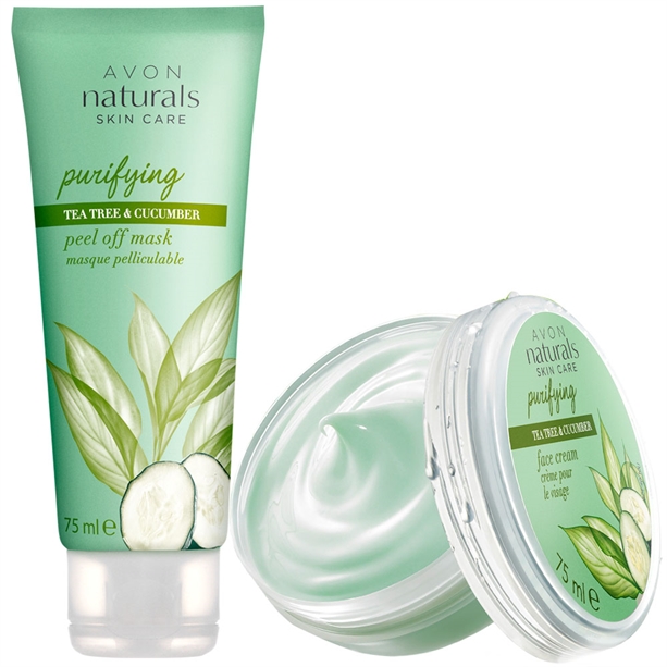Catalog Avon - Set Crema de fata si Masca de fata Naturals cu castravete si arbore de ceai Set Crema de fata si Masca de fata Naturals cu castravete si arbore de ceai - Catalog Avon
