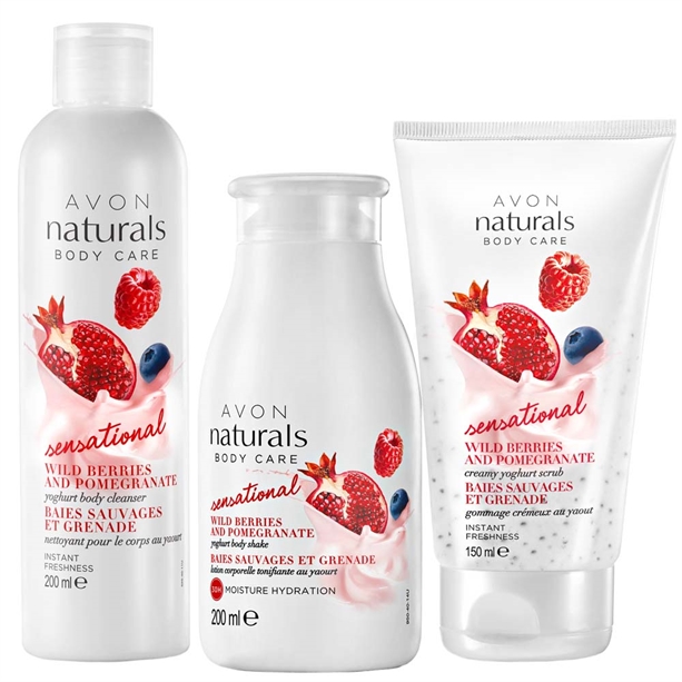 Set 3 produse Naturals cu iaurt - Catalog Avon