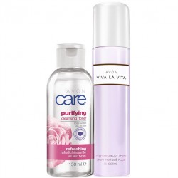 Set Deodorant Viva la Vita si Apa de trandafiri Avon Care