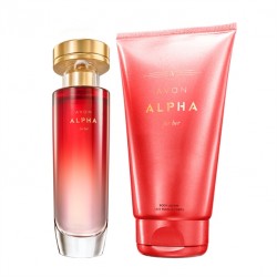 OS - Set Apa de parfum si Lotiune Alpha pentru Ea