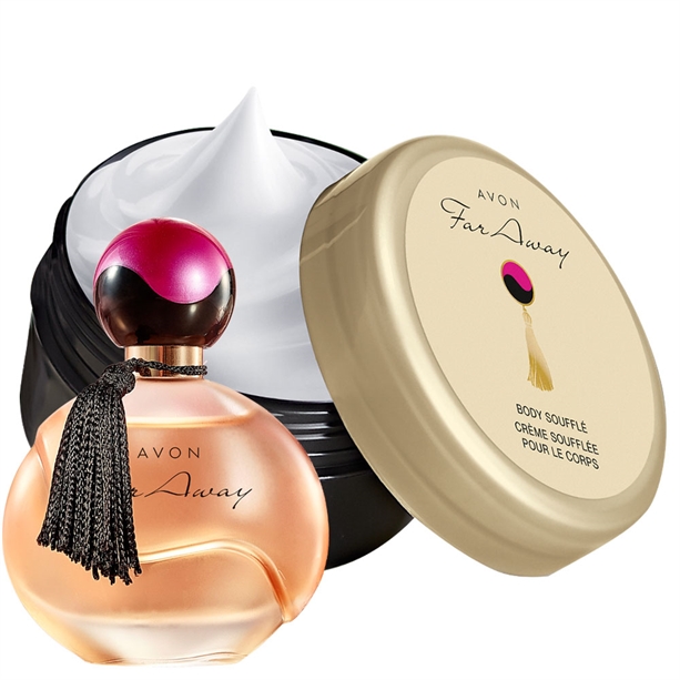 Catalog Avon - OS - Set Apa de parfum si Souffle de corp Far Away OS - Set Apa de parfum si Souffle de corp Far Away - Catalog Avon