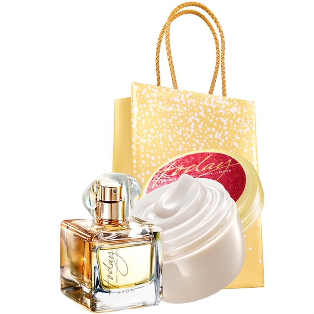 Catalog Avon - Set Apa de parfum, Crema de corp TTA TODAY si Punga cadou Avon - auriu Set Apa de parfum, Crema de corp TTA TODAY si Punga cadou Avon - auriu - Catalog Avon