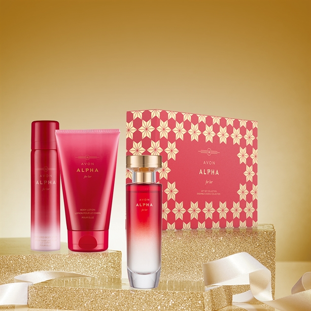 Set  cadou ambalat Avon Alpha pentru Ea - Catalog Avon