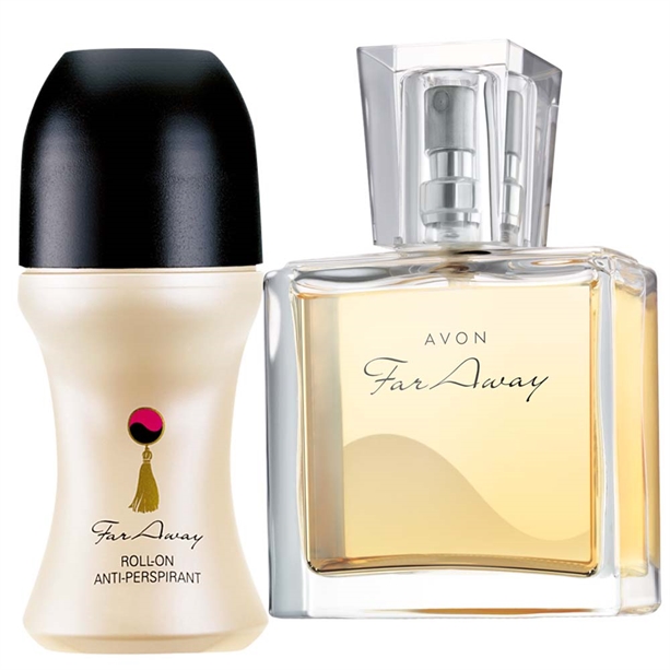 Catalog Avon - Set Mini-apa de parfum si Deodorant cu bila Far Away Set Mini-apa de parfum si Deodorant cu bila Far Away - Catalog Avon
