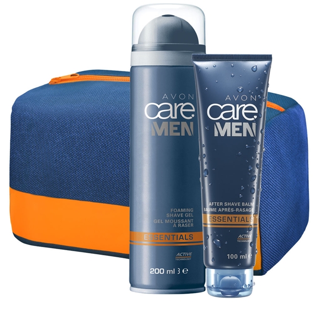 Catalog Avon - Set Spuma de ras, Balsam dupa ras Avon Care Men Essentials si Geanta cosmetice Set Spuma de ras, Balsam dupa ras Avon Care Men Essentials si Geanta cosmetice - Catalog Avon