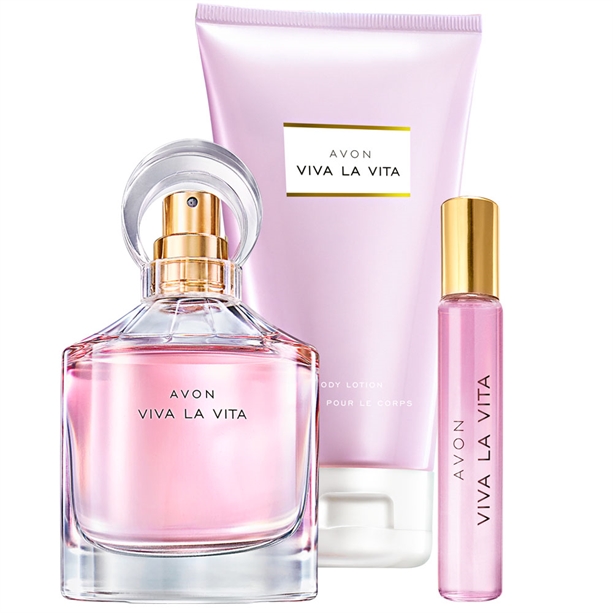 Catalog Avon - Set Apa de parfum, Mini-apa de parfum - 10 ml si Lotiune de corp Viva La Vita Set Apa de parfum, Mini-apa de parfum - 10 ml si Lotiune de corp Viva La Vita - Catalog Avon
