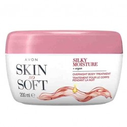 Skin So Soft Crema-tratament de noapte pentru corp cu ulei de argan Silky Moisture