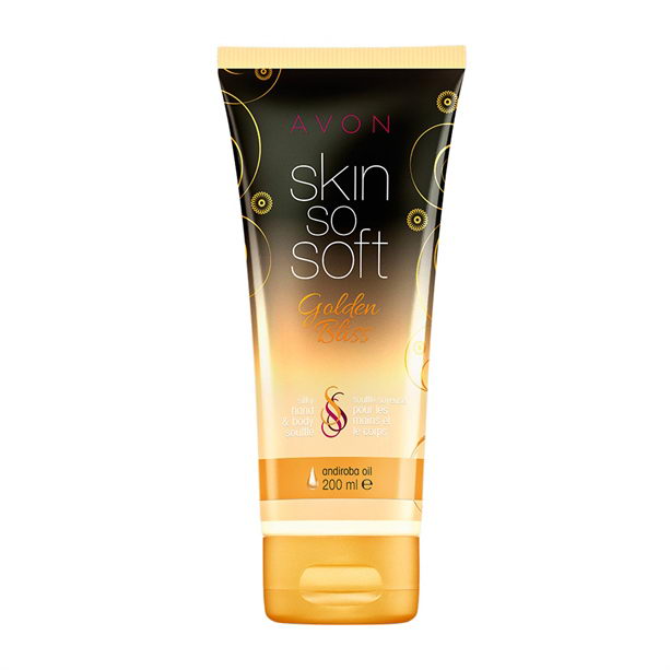 Catalog Avon - Skin So Soft Crema de corp si maini Golden Bliss cu ulei de Andiroba Skin So Soft Crema de corp si maini Golden Bliss cu ulei de Andiroba - Catalog Avon