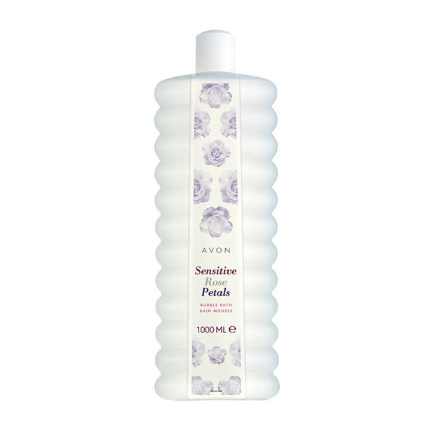 Spumant de baie Sensitive cu petale de trandafir 1000 ml - Catalog Avon