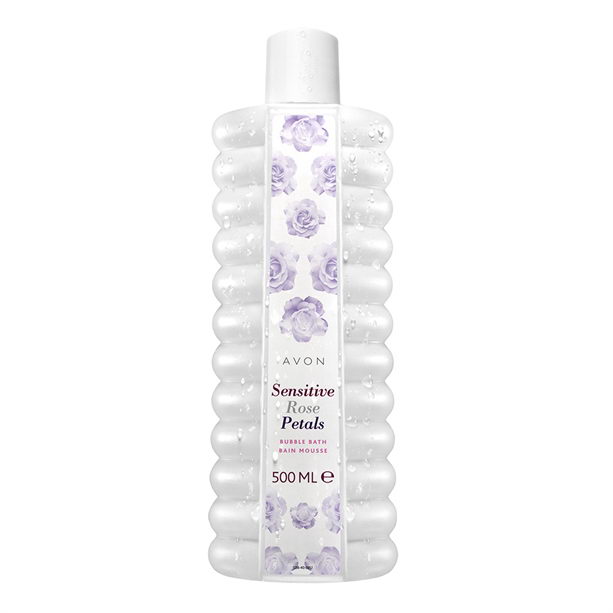 Spumant de baie Sensitive cu petale de trandafir 500 ml - Catalog Avon