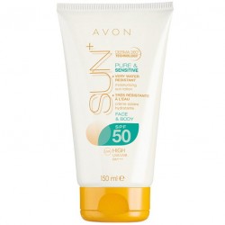OS - Avon Sun Lotiune hidratanta de plaja pentru piele sensibila SPF50 - 150 ml in ambalaj 2017