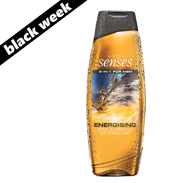 Catalog Avon - OS - Gel de dus pentru par si corp Senses Men Energising 500 ml OS - Gel de dus pentru par si corp Senses Men Energising 500 ml - Catalog Avon