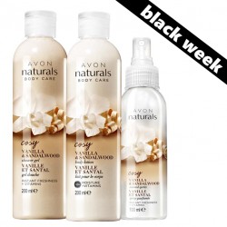 Set 3 produse Naturals cu vanilie si lemn de santal
