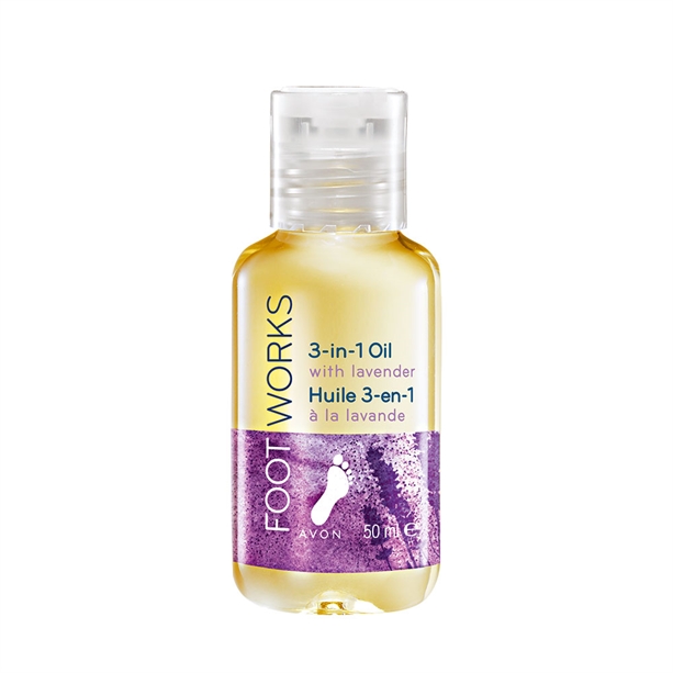 Catalog Avon - Ulei cu lavanda 3 in 1 pentru picioare Footworks Ulei cu lavanda 3 in 1 pentru picioare Footworks - Catalog Avon