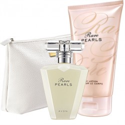 Set Apa de parfum, Lotiune de corp Rare Pearls si Geanta pentru cosmetice